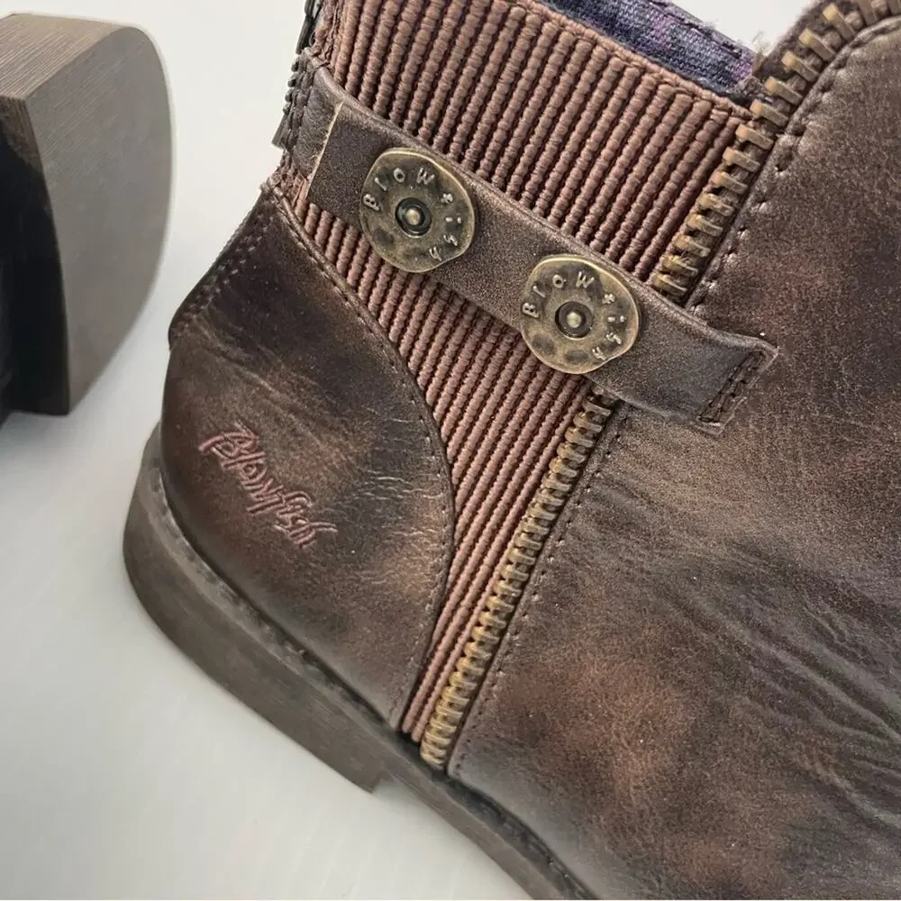 🆕 Blowfish kids short boots booties size 6 brown